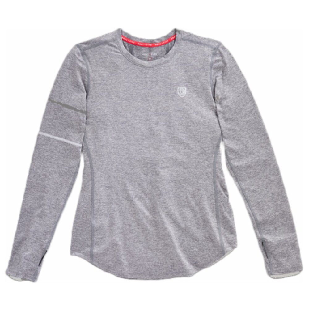 Women's Longsleeve Workout Top (Ash Grey)